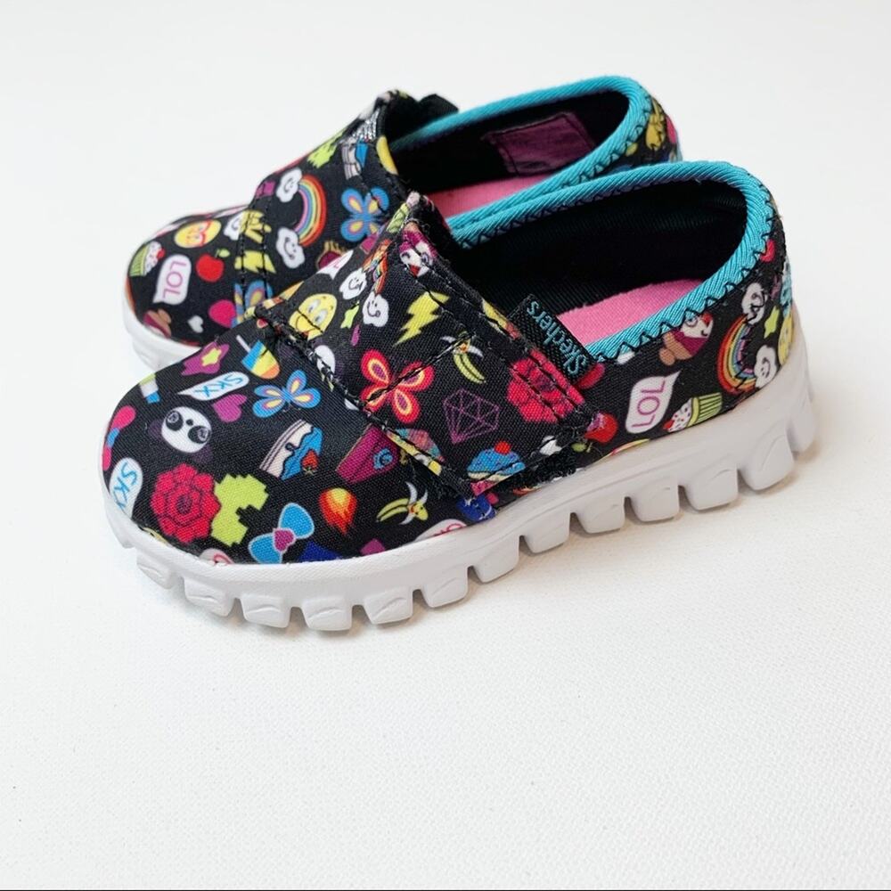 Skechers sport emoji slip on sneakers baby size 5